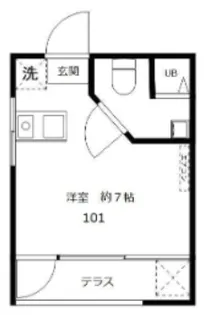 SK門前仲町II【1階】の間取り