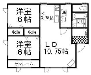 オーシャンビュー【2階】の間取り