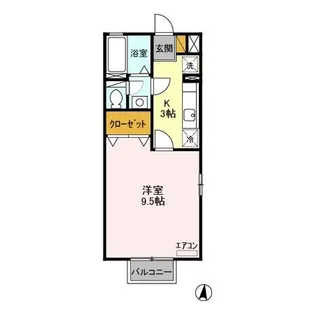 サンフィール【2階】の間取り