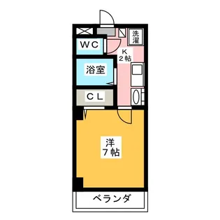 ル・トア・ヴェール植田【2階】の間取り