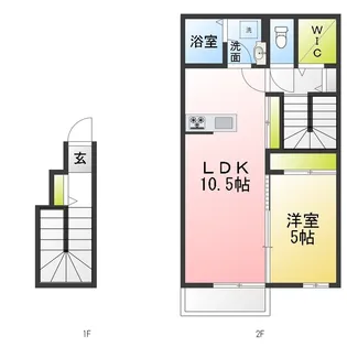 ベルリード横井【2階】の間取り