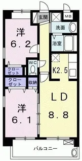 アクア.M【2階】の間取り