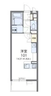 ミランダFamily宮里【1階】の間取り