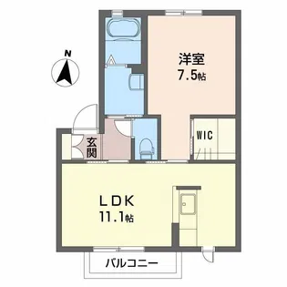 リッセ小幸田【2階】の間取り