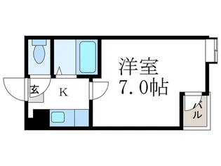 パレスノースビレッヂ【3階】の間取り