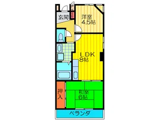 長寿堂恵佳IIBld【4階】の間取り