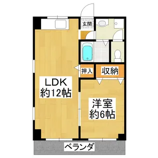 ロイヤルマンションシントー【2階】の間取り