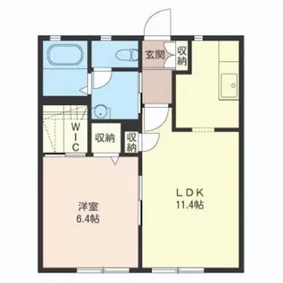 埼玉県さいたま市南区大字太田窪【アパート】の間取り