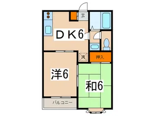 ハイツミノワ【2階】の間取り