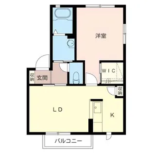 シャーメゾン アトリオ A棟【1階】の間取り