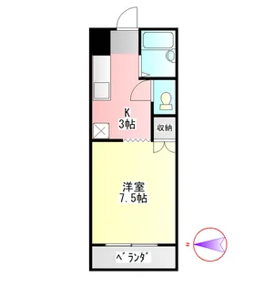 カサブランカ【1階】の間取り