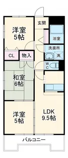 エポック三丁山【4階】の間取り