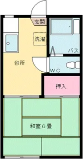 コーポ藤の木【2階】の間取り