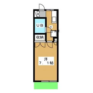 ウッドビレッジII【1階】の間取り