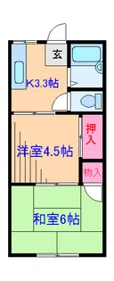 神奈川県川崎市幸区矢上【アパート】の間取り