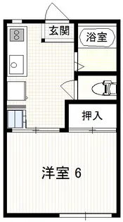 コーポ一栄【1階】の間取り