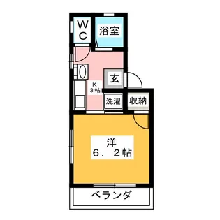 スカイハイツタキカワ【2階】の間取り