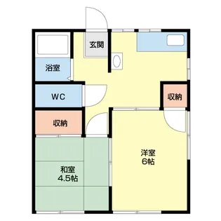 マルイチアパート【1階】の間取り