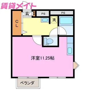 ヴィラ・ローズガーデン【2階】の間取り