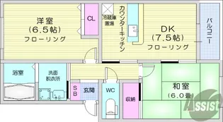 レジデンス新栄2【1階】の間取り