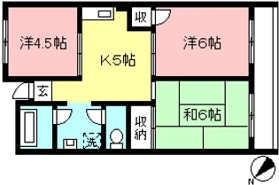 サンパーク平尾13【1階】の間取り