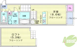 プライム山手コート【1階】の間取り
