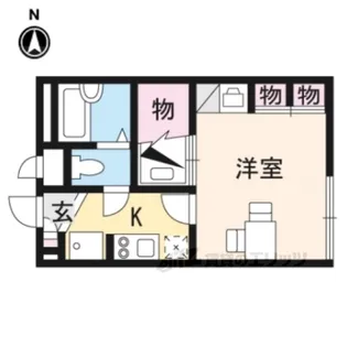 レオパレスグッドウエスト【2階】の間取り