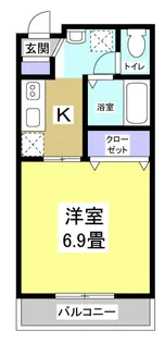 フォレスト住吉B【2階】の間取り