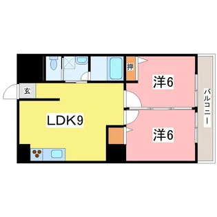 カトオテヨセビル【3階】の間取り