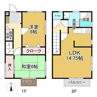 ラヴィアンローズ【1階】の間取り