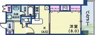 インペリアル新神戸【6階】の間取り