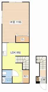 1LDKの間取り画像