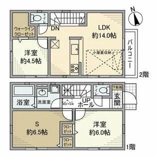 東京都杉並区下高井戸4【一戸建】の間取り