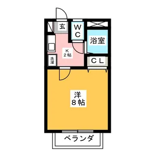 サンハイツA【2階】の間取り