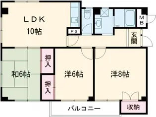 マイシティ101【1階】の間取り