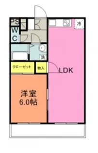 セントラルマンション伊豆長岡【2階】の間取り