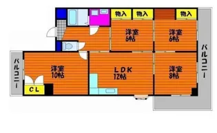 グランドピリ―浦安【2階】の間取り