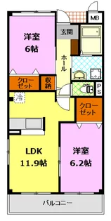エトワール城東【3階】の間取り