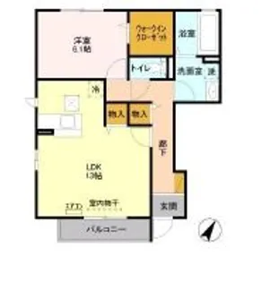 ボヌール A【1階】の間取り