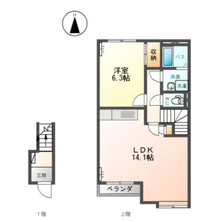 フォレスト ヴィラ パートII【2階】の間取り