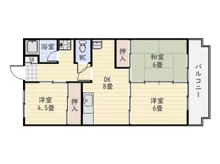 ダイヤモンドハイツ【2階】の間取り