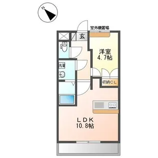 シェルルみなみ野【2階】の間取り