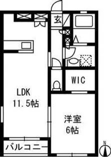 群馬県高崎市稲荷台町【アパート】の間取り