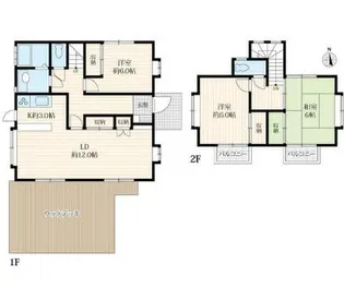 東京都目黒区柿の木坂1【一戸建】の間取り