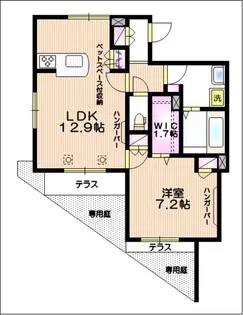 1LDKの間取り画像