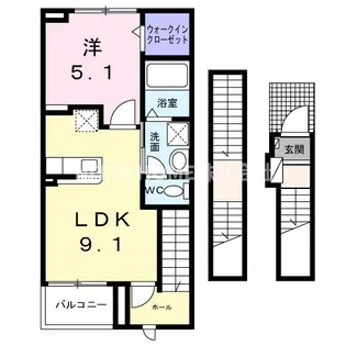 ノバ【3階】の間取り