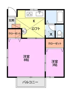 T&TOMII【2階】の間取り