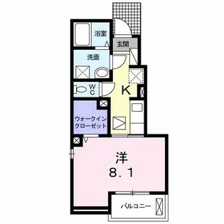 フレッシ メゾン【1階】の間取り