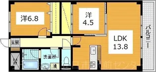 プラザ初雪【3階】の間取り