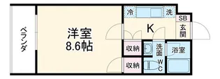 アカデミア市川【3階】の間取り